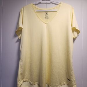 V-Neck Yellow Women's Top
